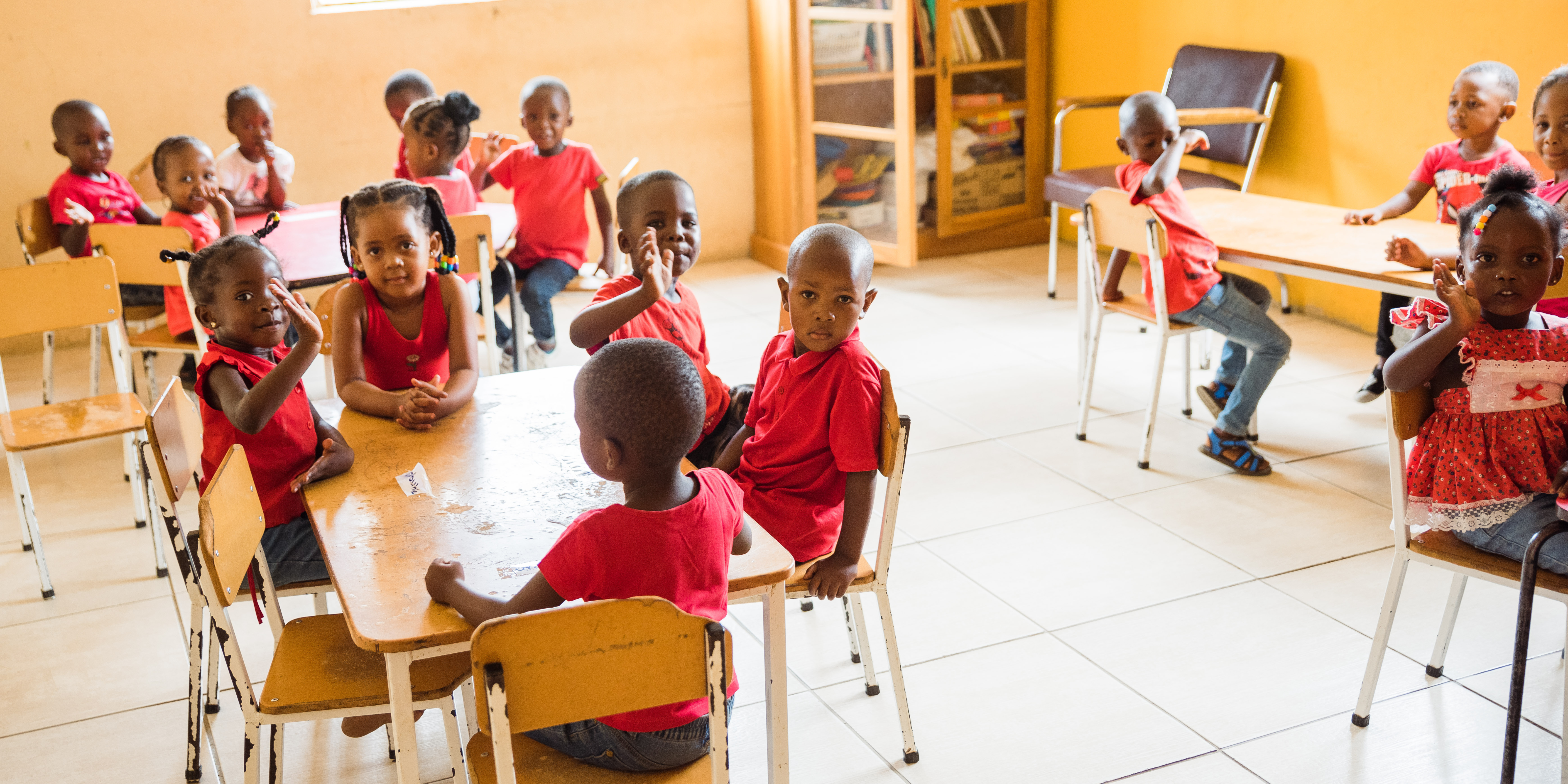 Children participating in early childhood learning