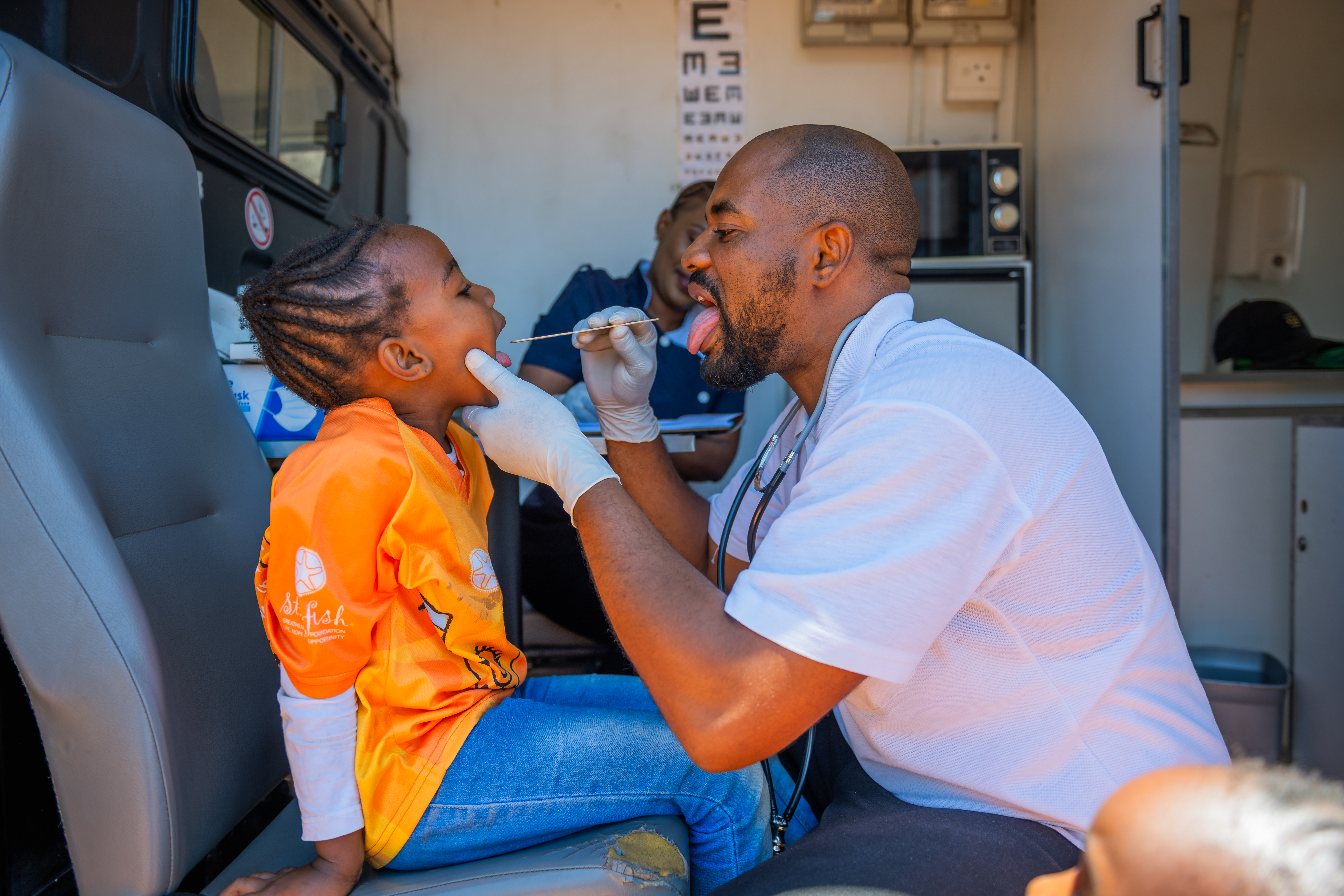 Jim Johnson Wellness Wagon providing community healthcare